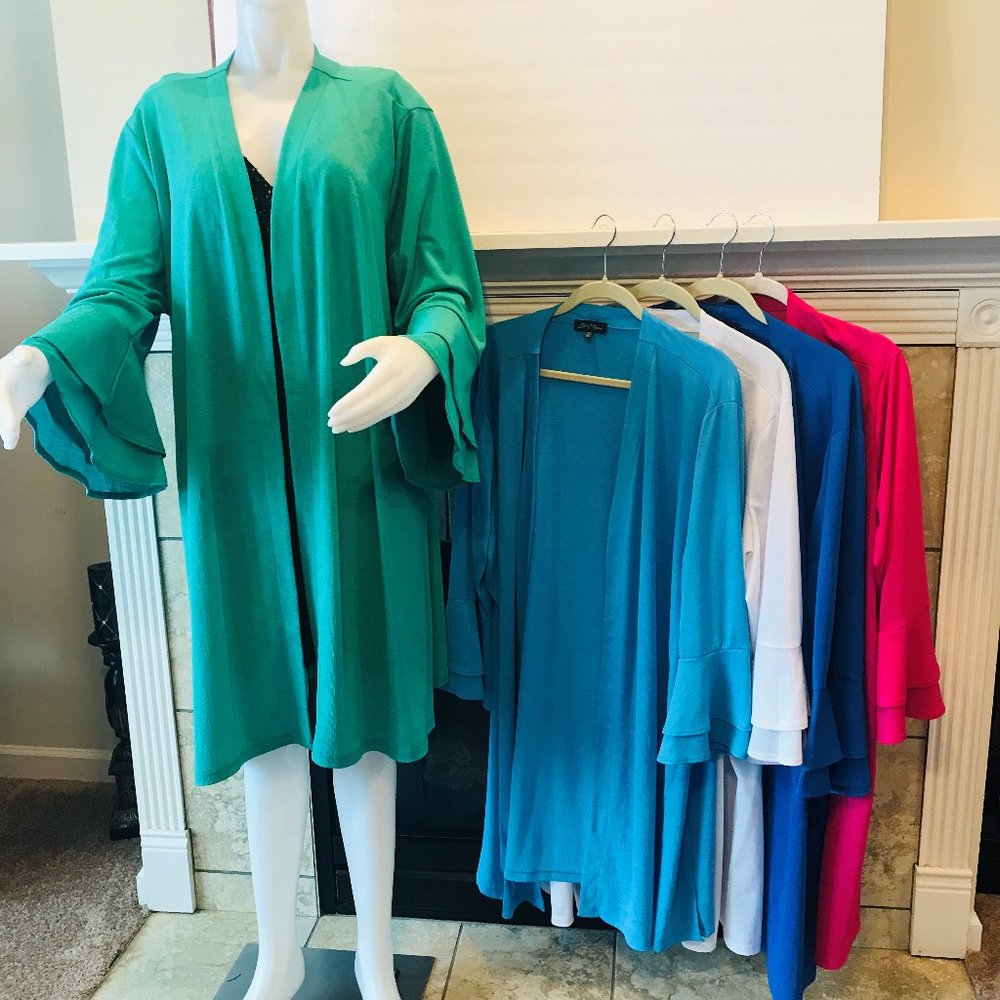 Duster, Slinky Brand, in 5 beautiful colors.